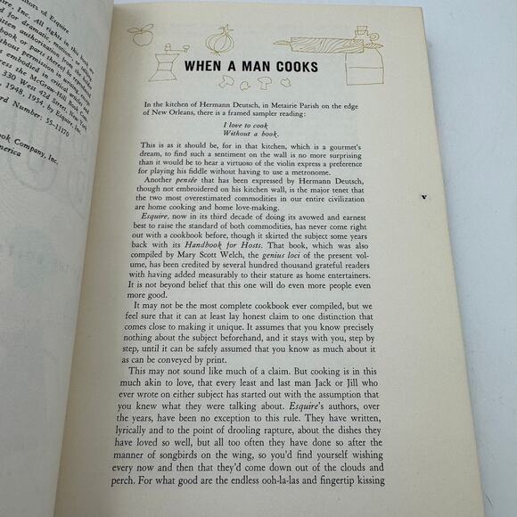 Esquire Cookbook 1955 Vintage First Edition McGraw-Hill Illustrated by Charmatz - Picture 6 of 8